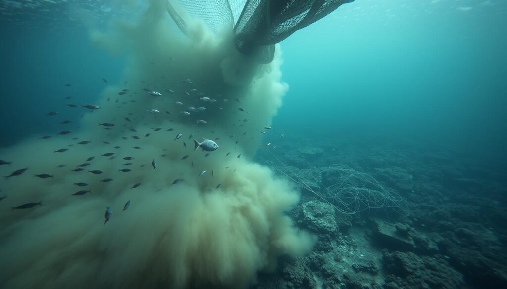 dampak trawl pada ekosistem laut