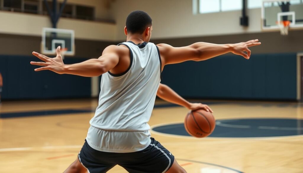 Postur tubuh yang benar saat bermain basket