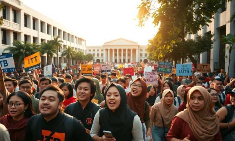 Protes mahasiswa ITB soal UKT & pinjol