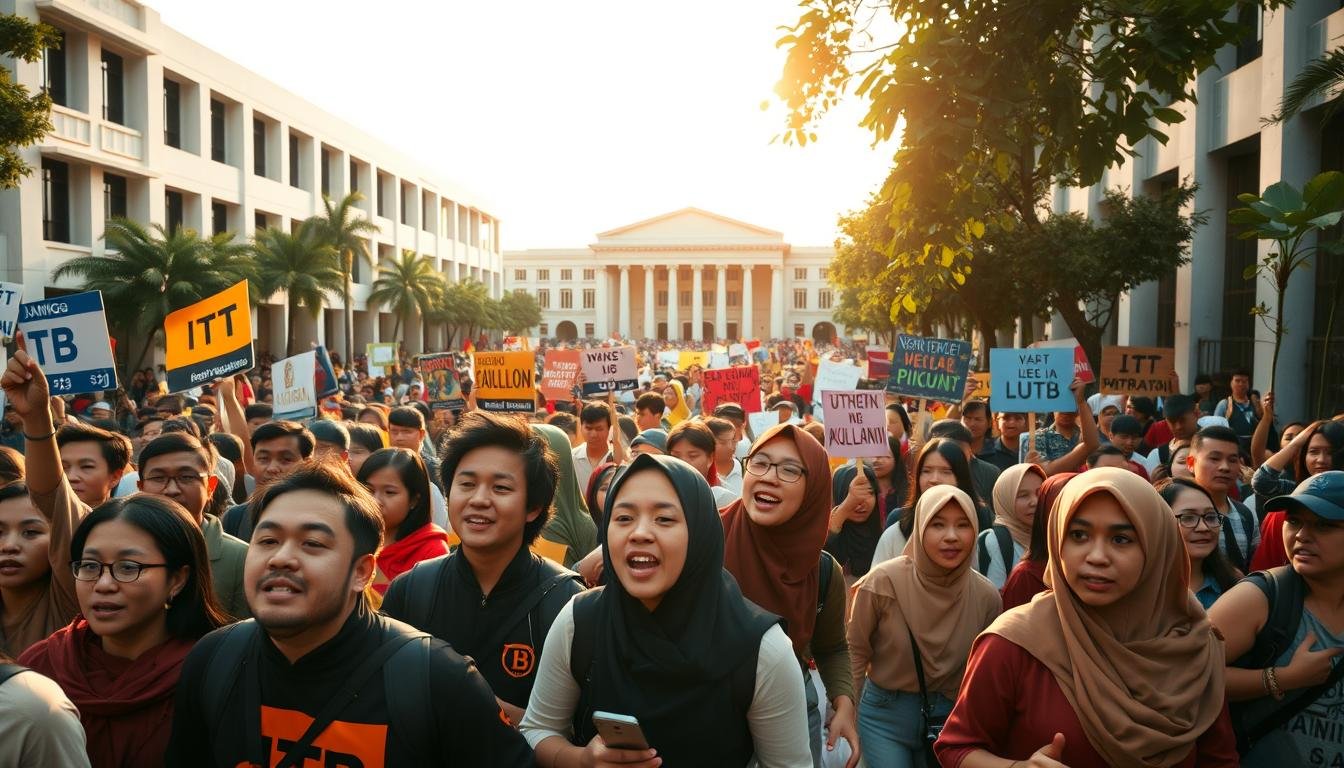 Protes mahasiswa ITB soal UKT & pinjol