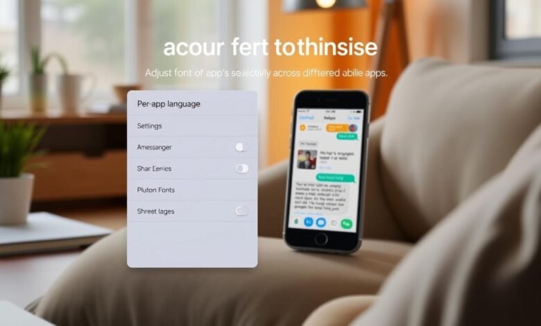 Font-Size Per-App Android